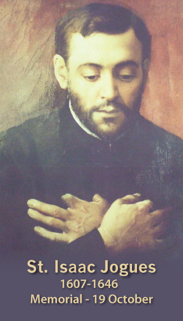 ST. ISAAC JOGUES PRAYER CARD